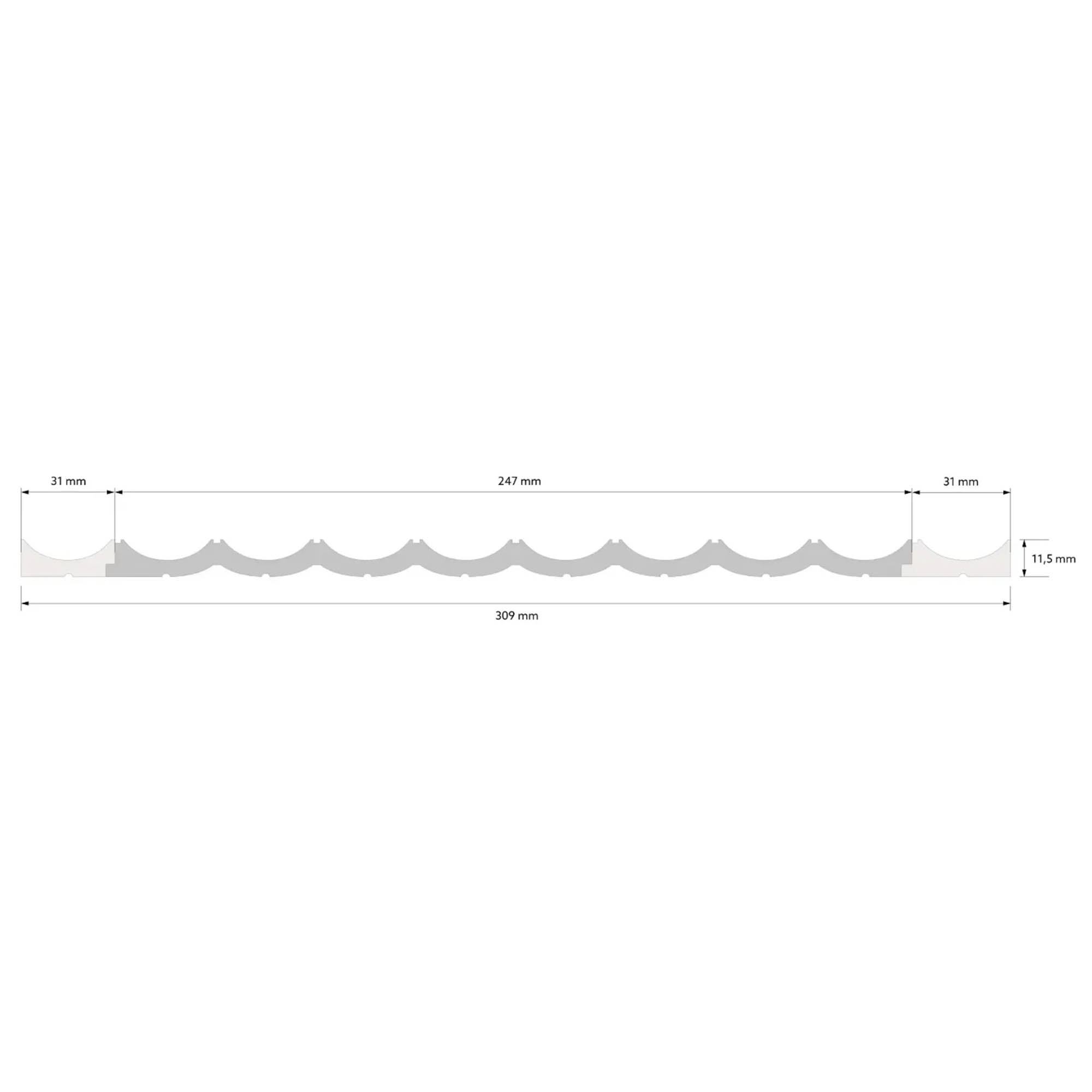 Lewe zakończenie panela ściennego Lumio WP002LTP – Premium 200 cm - obrazek 2